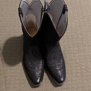 Ariat Black Embroidered Ankle Boots